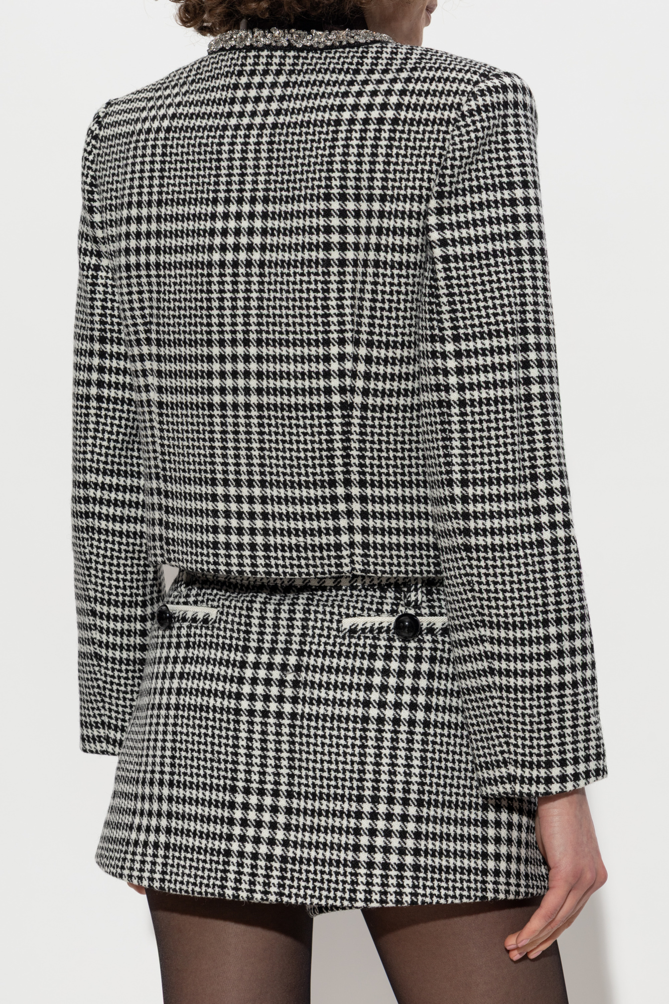 Self-Portrait Jacket with houndstooth pattern | Women's | Vitkac